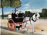 Cart Paintings - Old Juniere's Cart by Henri Rousseau